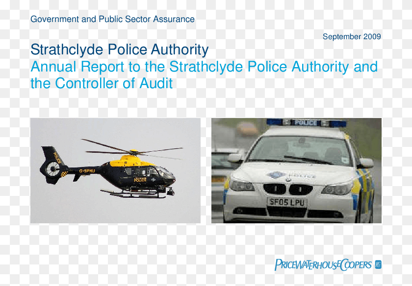 717x524 Strathclyde Police Authority Annual Audit 200809 Helicopter Rotor, Aircraft, Vehicle, Transportation HD PNG Download