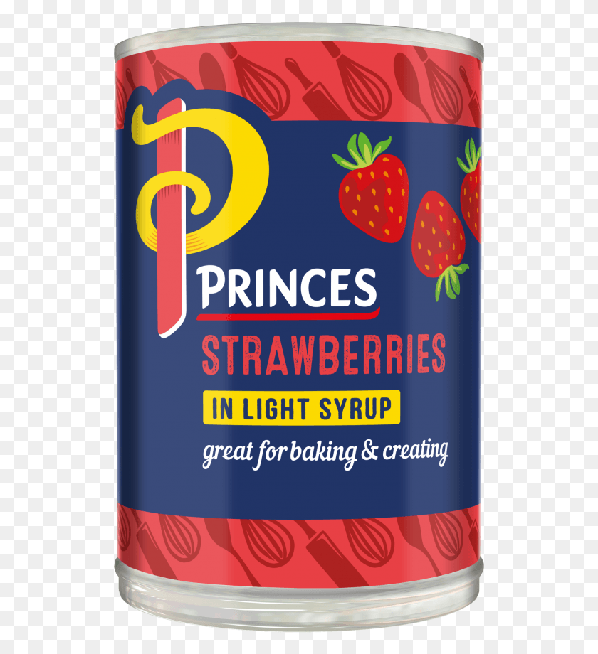 523x860 Strawberries In Light Syrup Peach, Label, Text, Tin HD PNG Download
