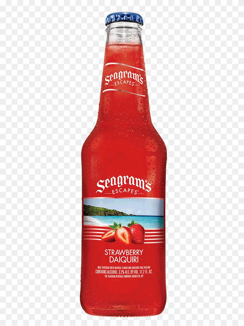 316x1061 Strawberry Daiquiri Bottle Seagrams Blueberry Acai Lemonade, Beverage, Drink, Alcohol HD PNG Download