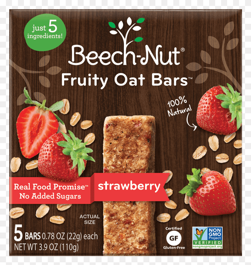 847x901 Strawberry Fruity Oat Bars Beechnut Fruity Oat Bars, Fruit, Plant, Food HD PNG Download