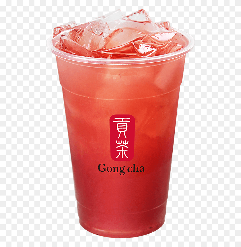 519x799 Strawberry Green Tea Gong Cha, Bottle, Milk, Beverage HD PNG Download