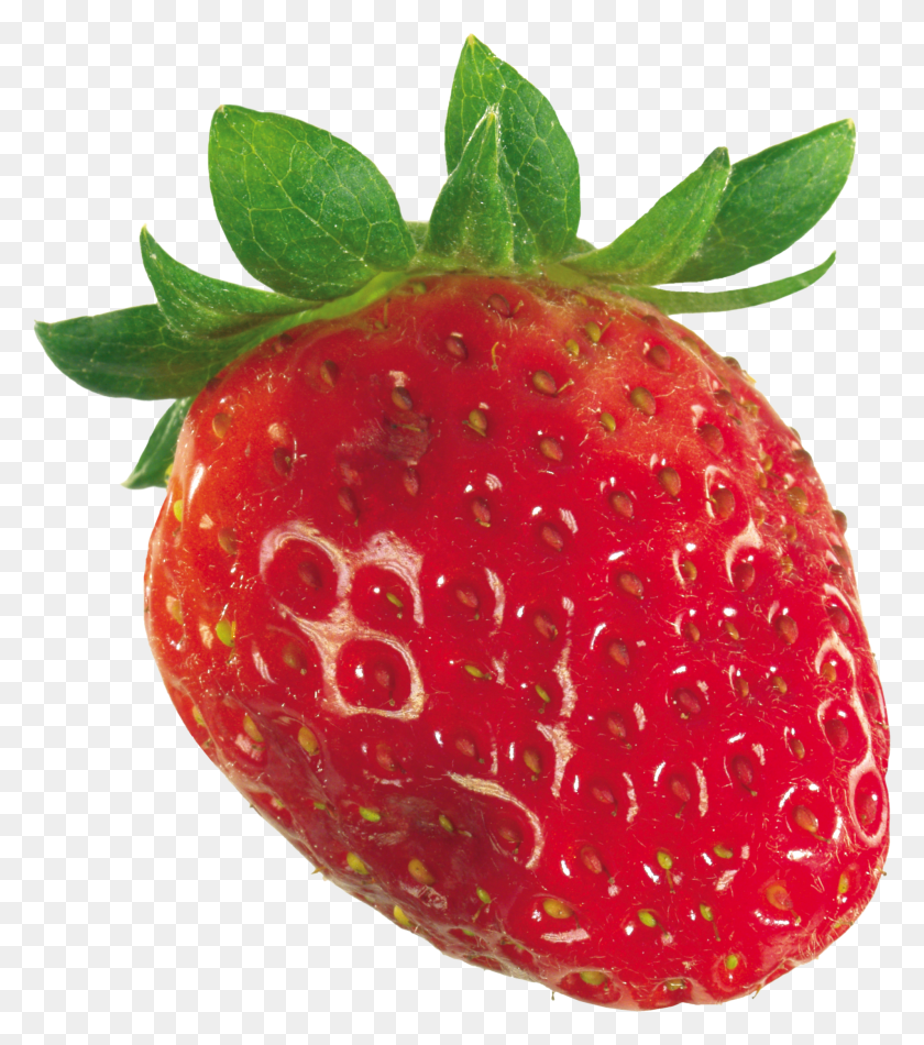 1907x2176 Strawberry Images One Strawberry, Fruit, Plant, Food HD PNG Download