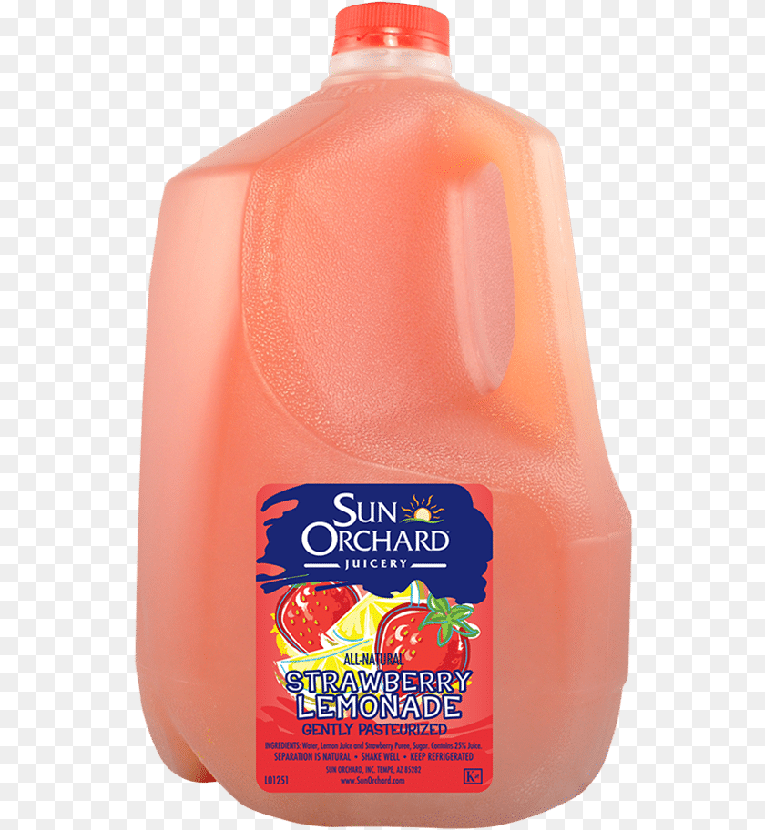 Strawberry Lemonade 1gl Plastic Bottle, Beverage, Juice, Food, Ketchup PNG