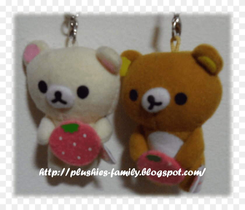 827x700 Брелок Для Ключей С Клубникой Rilakkuma И Korilakkuma, Плюшевый Мишка, Игрушка, Аксессуары, Аксессуар Hd Png Скачать