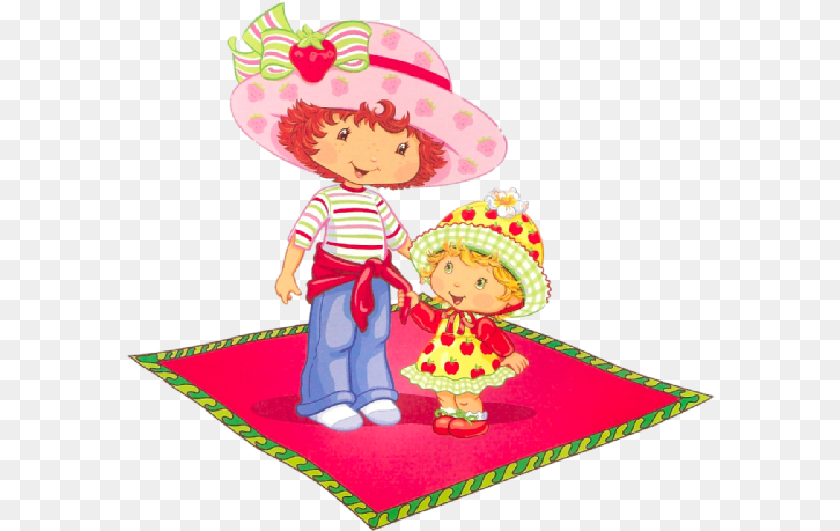 590x531 Strawberry Shortcake Baby Clip Art Strawberry Shortcake And Apple Dumpling, Clothing, Hat, Person, Face PNG
