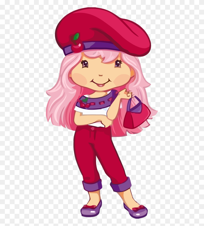 461x870 Strawberry Shortcake Characters Crepe Suzette Strawberry Shortcake Characters, Person, Human, Hat HD PNG Download