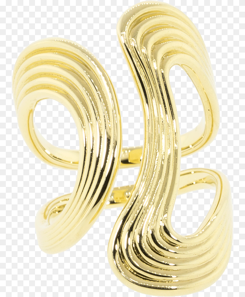 763x1017 Stream Lines Open Gold Ring Solid, Accessories, Cuff, Jewelry, Smoke Pipe Sticker PNG