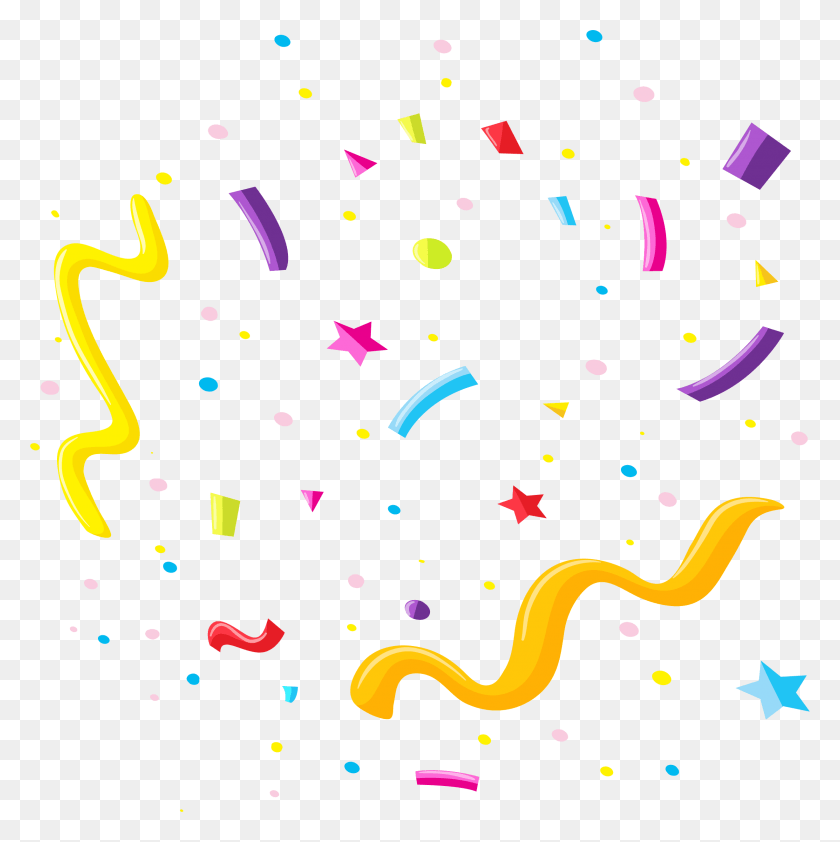 2455x2464 Streamer Free Image Enfeites Carnaval, Paper, Confetti HD PNG Download
