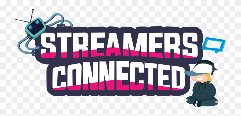 736x345 Streamersconnected Streamers Connected, Word, Text, Person HD PNG Download