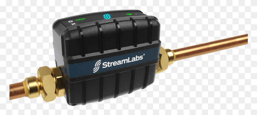 850x347 Descargar Png Streamlabs Control Smart Home Water Monitor Machine, Dispositivo Eléctrico Hd Png