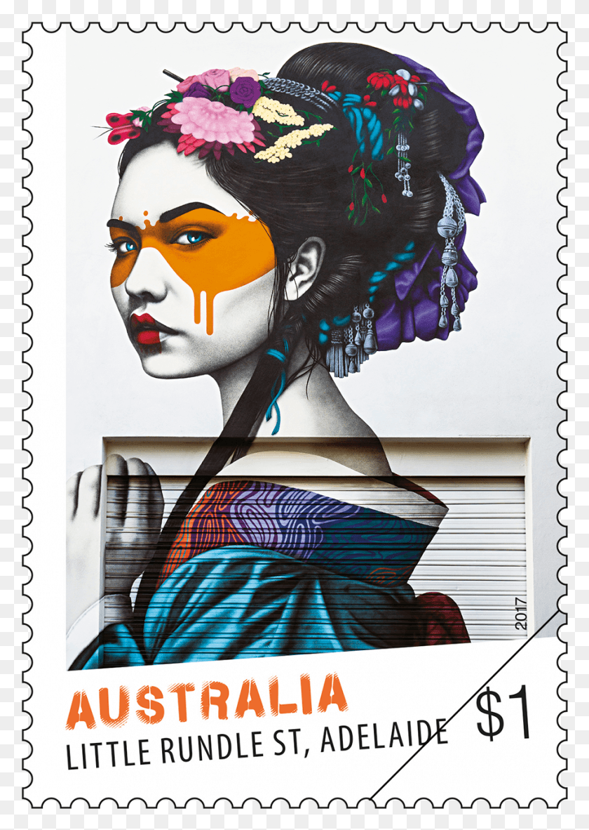 904x1301 Street Art Little Rundle Street Adelaide Fin Dac Street Artist, Poster, Advertisement, Postage Stamp HD PNG Download
