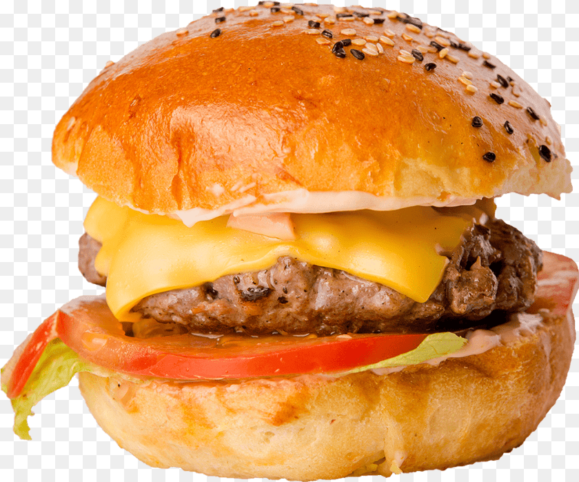 Street Burger Cheeseburger, Food Transparent PNG