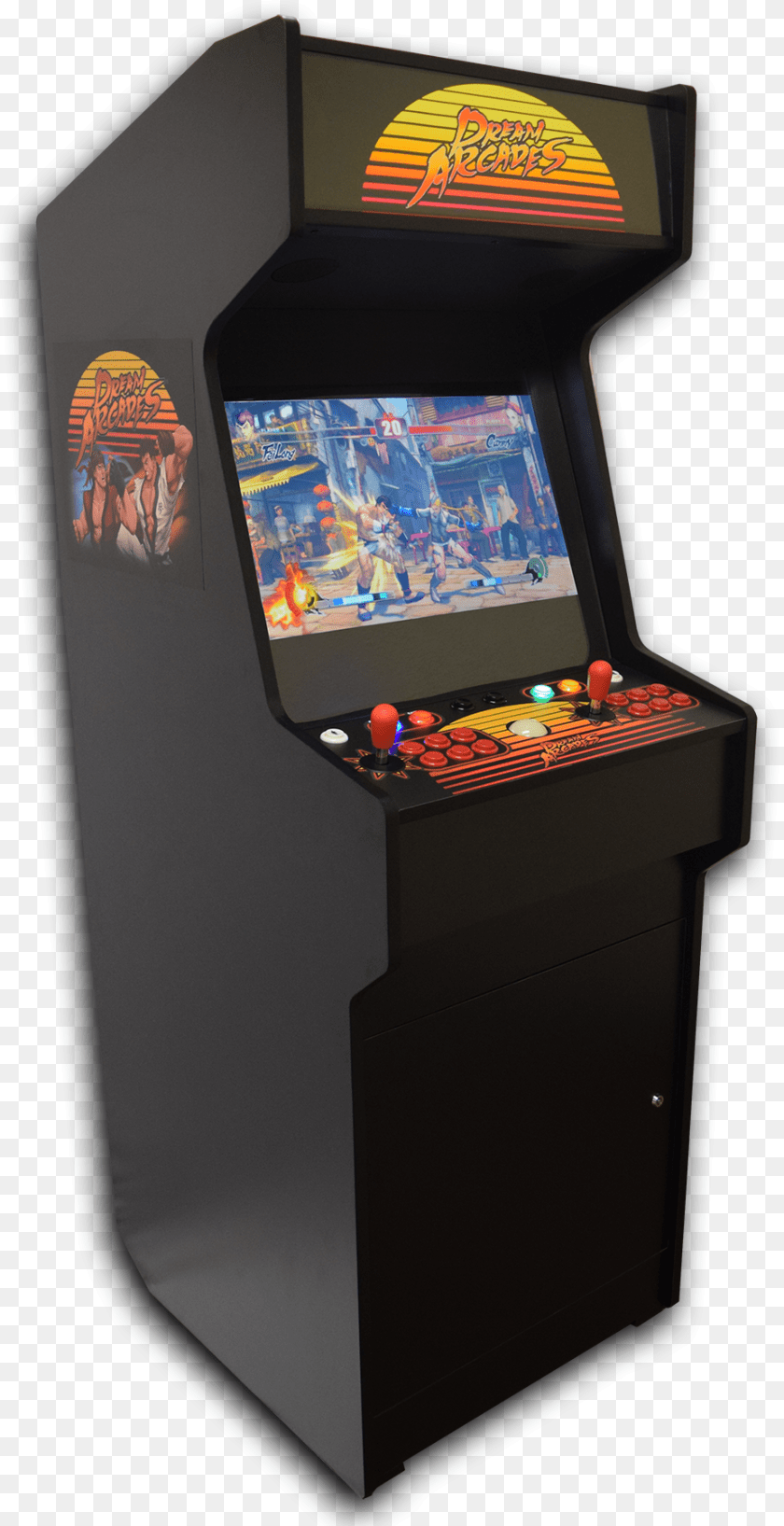 Street Fighter, Arcade Game Machine, Game, Person, Screen Transparent PNG