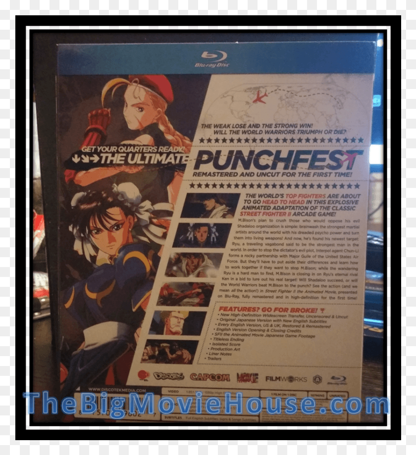834x920 Descargar Png / Street Fighter Película Animada English Fighter Ii La Película Animada, Cartel, Publicidad, Texto Hd Png