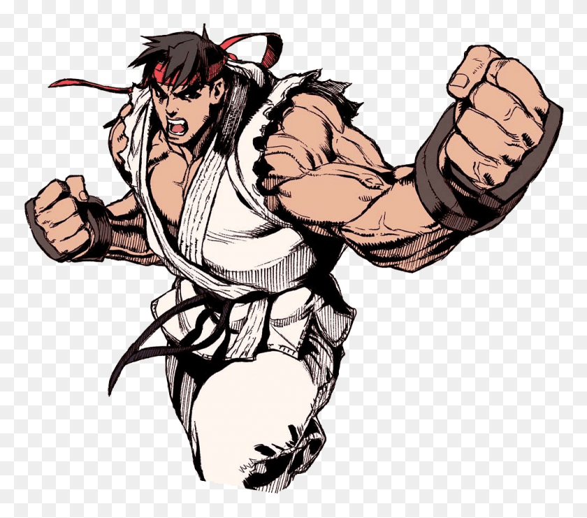 1015x887 Street Fighter Ii Transparent Image Ryu Street Fighter Alpha, Hand, Fist, Person HD PNG Download
