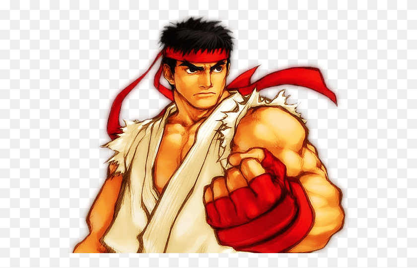 576x481 Street Fighter Render Photo Ryu Capcom Fighting All Stars, Person, Human, Hand HD PNG Download