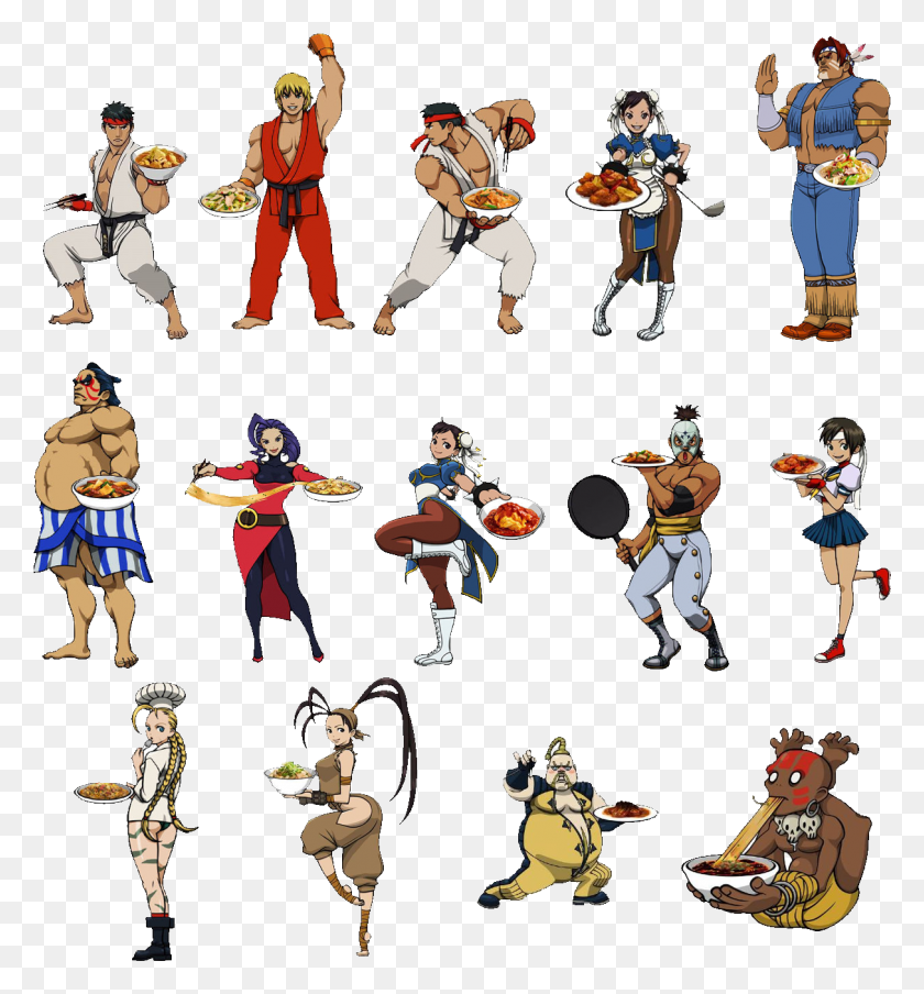 1213x1313 Street Fighter Themed Meals, Person, Human, Sport HD PNG Download