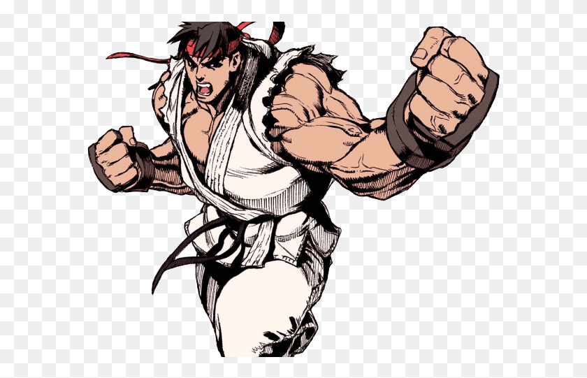 597x481 Street Fighter Transparent Images Ryu Street Fighter Alpha, Hand, Person, Human HD PNG Download
