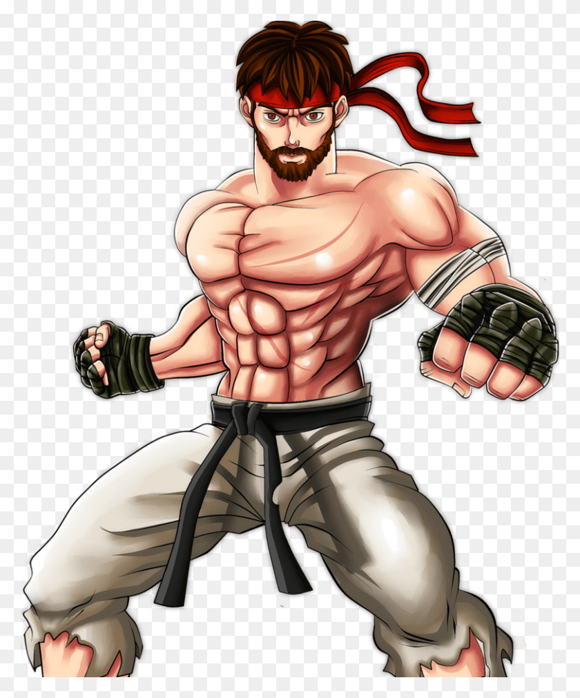 810x987 Street Fighter V Ryu Street Fighter Chibi, Hand, Person, Human HD PNG Download