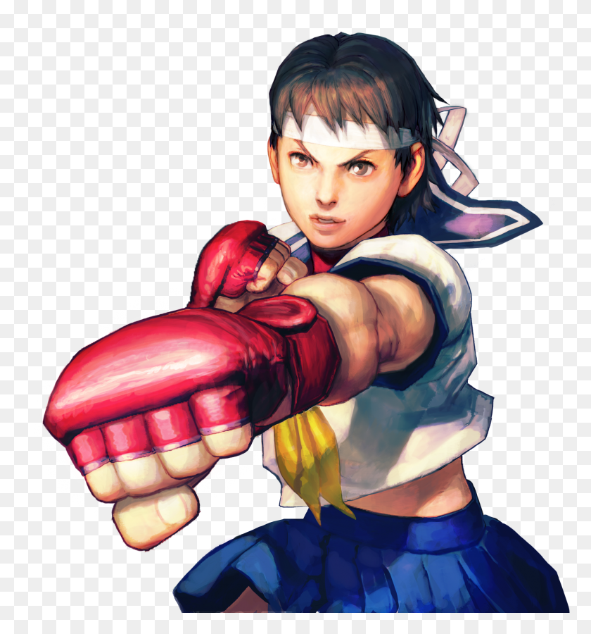 2066x2227 Street Fighter Zero 2 Сакура Касугано Уличный Боец, Человек, Человек, Рука Hd Png Скачать