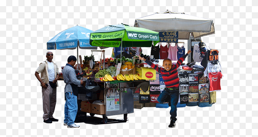 616x386 Street Vendor People In The Market, Person, Human, Banana HD PNG Download