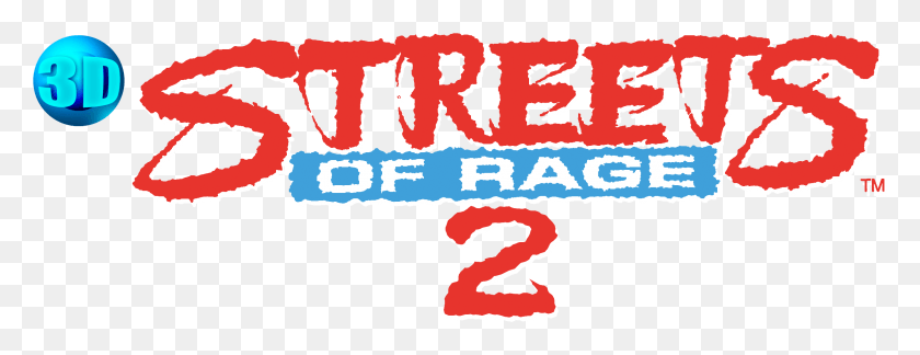 2445x828 Streets Of Rage 2 Logo Streets Of Rage 2, Text, Label, Alphabet HD PNG Download