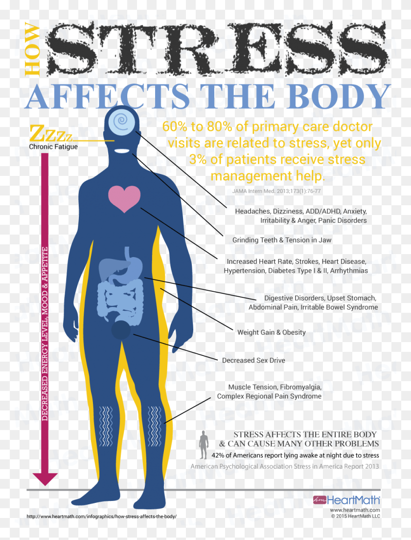1000x1340 Stress Affects The Body, Poster, Advertisement, Flyer HD PNG Download
