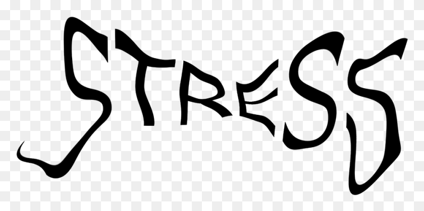 925x426 Stress Word Art Depression Image, Gray, World Of Warcraft HD PNG Download