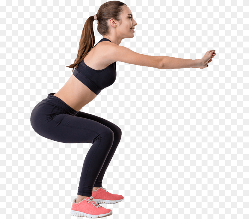 685x738 Stretching, Adult, Woman, Squat, Sport Transparent PNG