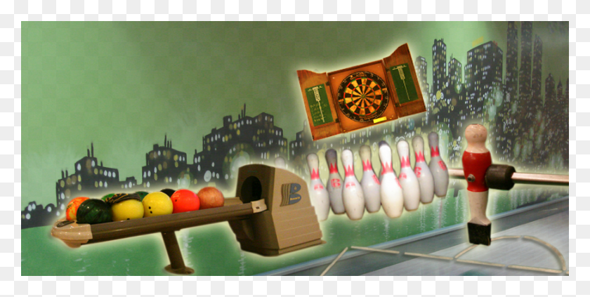 870x405 Strike Bowling Billiards Cafe Duckpin Bowling, Game, Apple, Fruit HD PNG Download