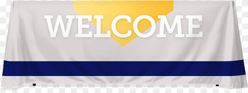 1003x377 Stripe Blue Welcome Banner, Text Transparent PNG