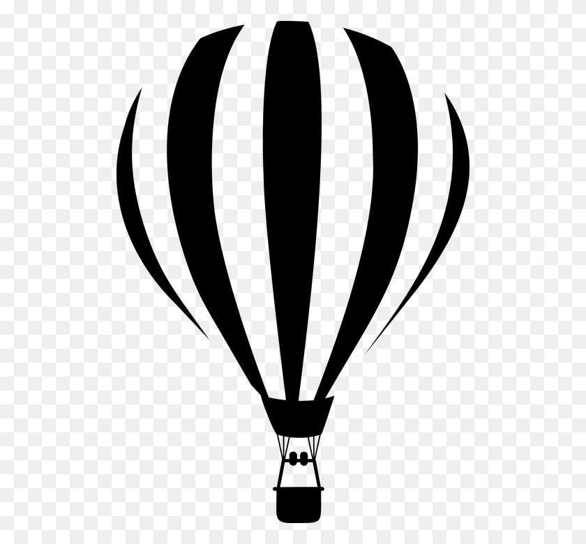 506x720 Stripes Clipart Tumblr Transparent Air Balloon Clip Art, Gray, World Of Warcraft HD PNG Download