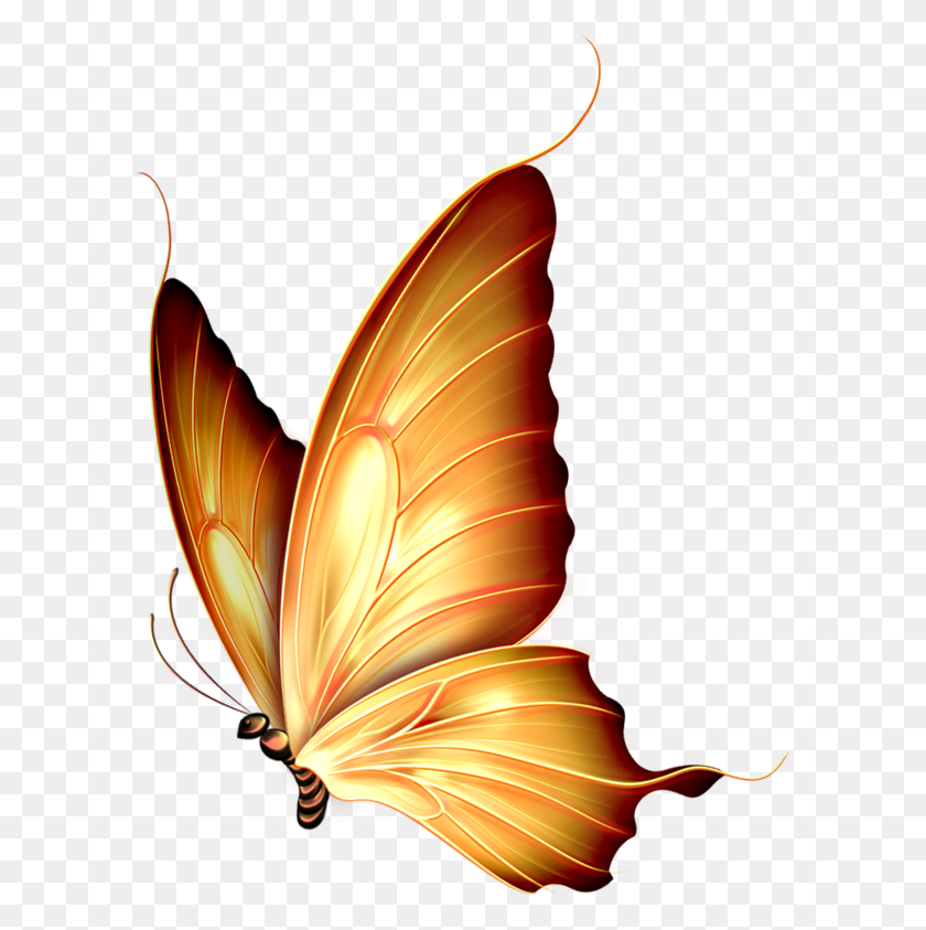 597x783 Мазок Рисования Бабочка Розовая Прозрачная Бабочка, Графика, Узор Hd Png Скачать