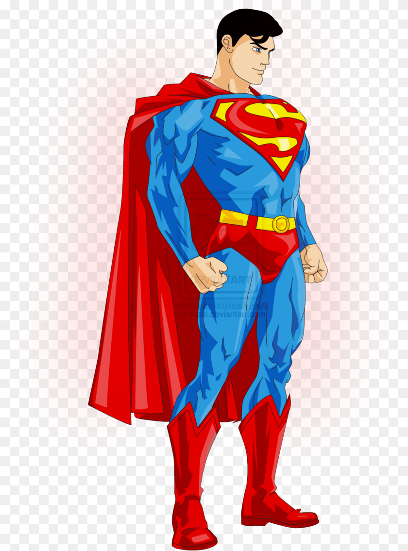 811x1135 Strong Superman Drawing Superman Clipart, Cape, Clothing, Adult, Person Sticker PNG