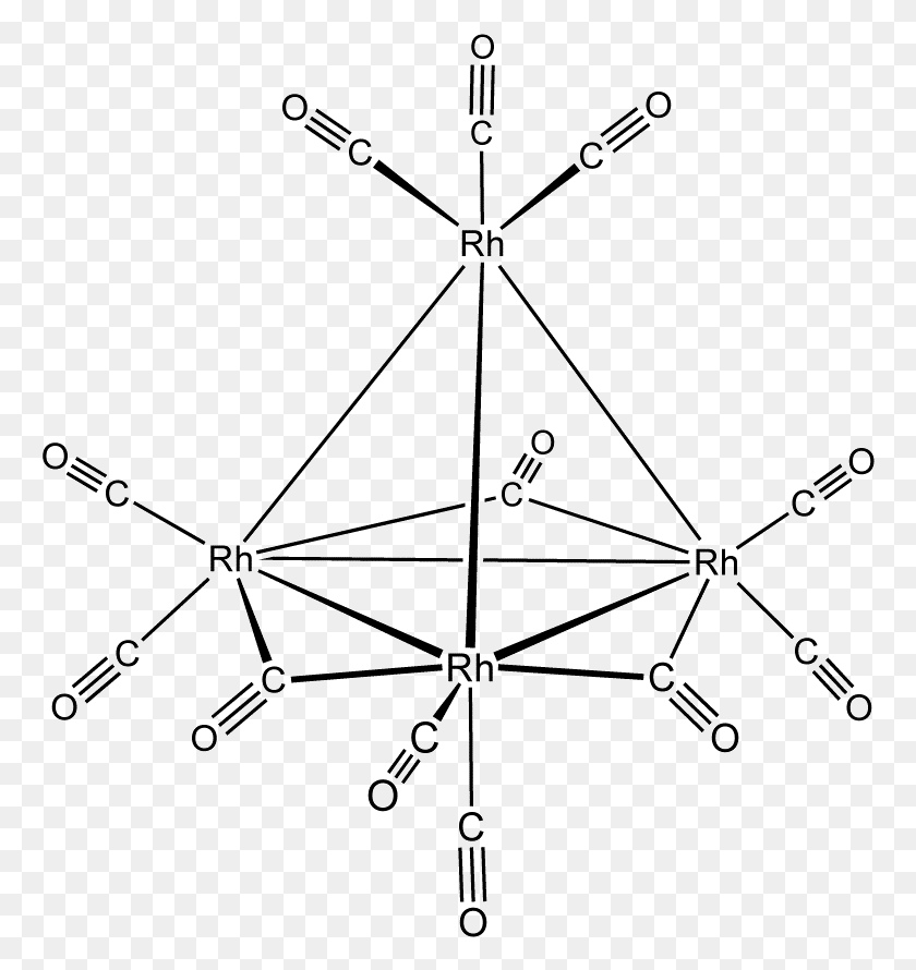 764x830 Структура Rh4 Co, Лук, Символ, Звездный Символ Png Скачать