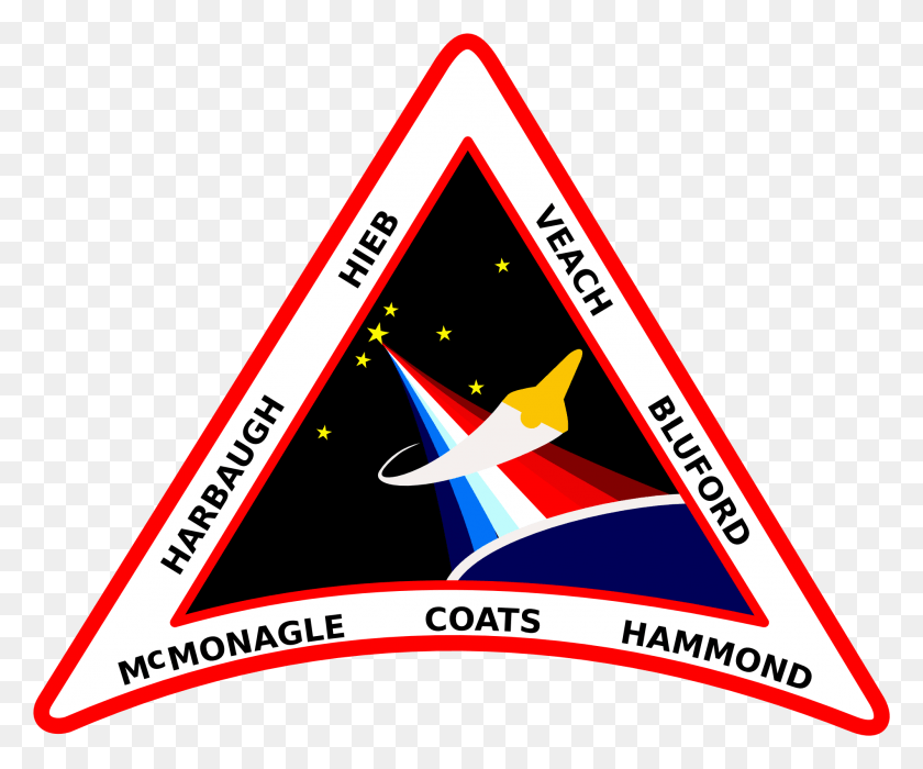 1900x1561 Sts 39 Guion Bluford Space Missions, Triangle, Symbol HD PNG Download