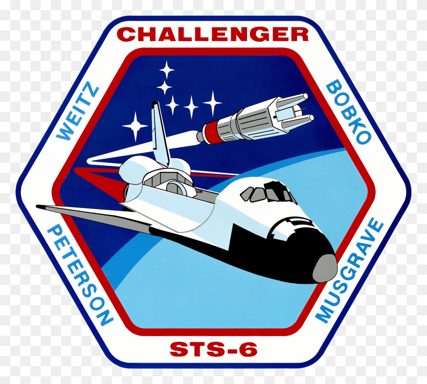 1968x1754 Descargar Pngsts 6 Patch Sts 6 Challenger, Nave Espacial, Aeronave, Vehículo Hd Png