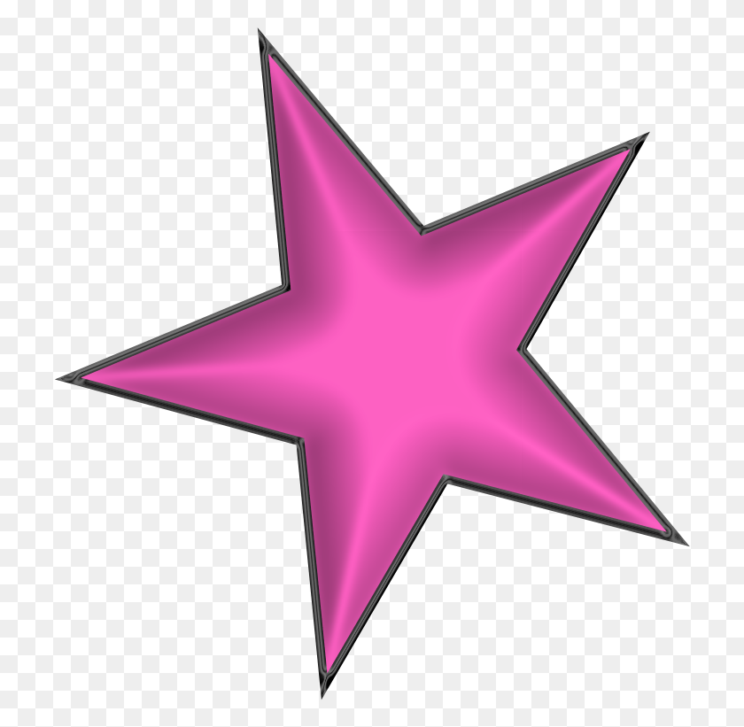 718x761 Sts Pink Stars Love Stars Stars E Estrela, Symbol, Star Symbol, Cross HD PNG Download