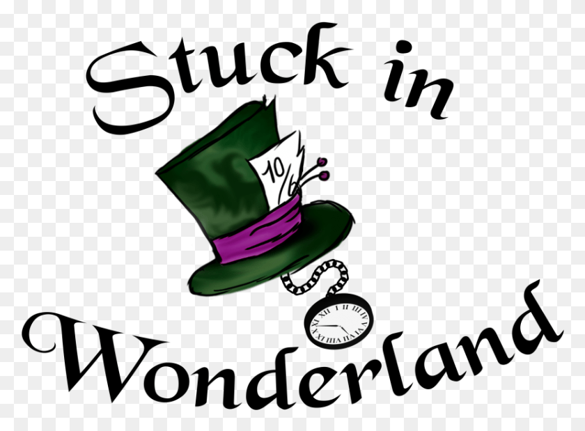 830x595 Stuck In Wonderland Human Action, Clothing, Apparel, Hat HD PNG Download