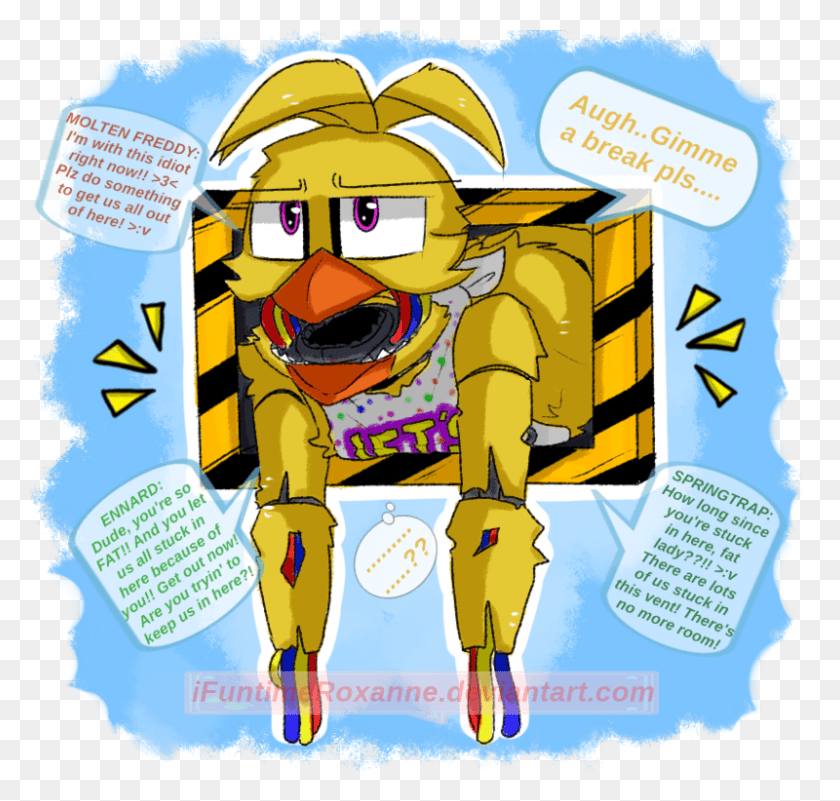 800x760 Stuck Vent Withered Chica In Vent Ucn, Poster, Advertisement, Flyer HD PNG Download