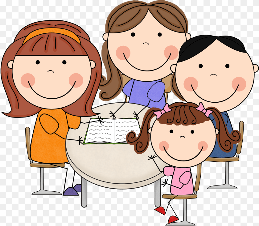 2854x2484 Student Led Conferences Clipart, People, Person, Book, Comics PNG