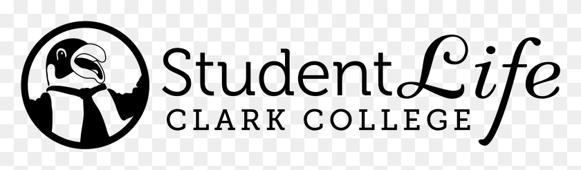 2583x617 Student Life Logo In One Color Black With Oswald Friendly Human, Gray, World Of Warcraft HD PNG Download