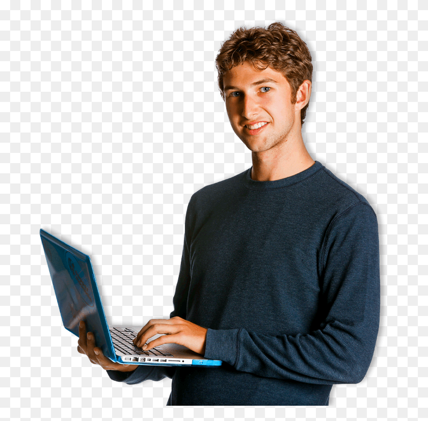 685x766 Student With Laptop College Student Transparent Background, Person, Human, Pc HD PNG Download