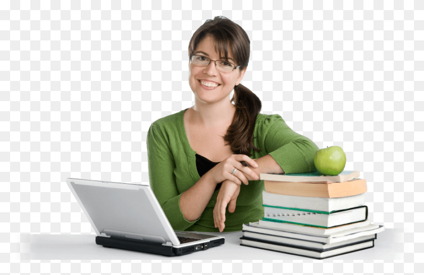 851x529 Students Learning Image Happy Teacher, Person, Human, Laptop HD PNG Download