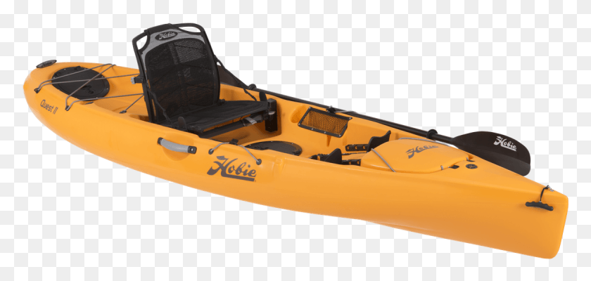 1167x510 Studio 3Quarter Papaya 2985 Full Hobie Kayak Quest, Каноэ, Весельная Лодка, Лодка Png Скачать