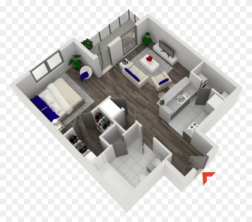 1539x1339 Studio Apartment In Atlanta Apartment, Floor Plan, Diagram, Plan HD PNG Download