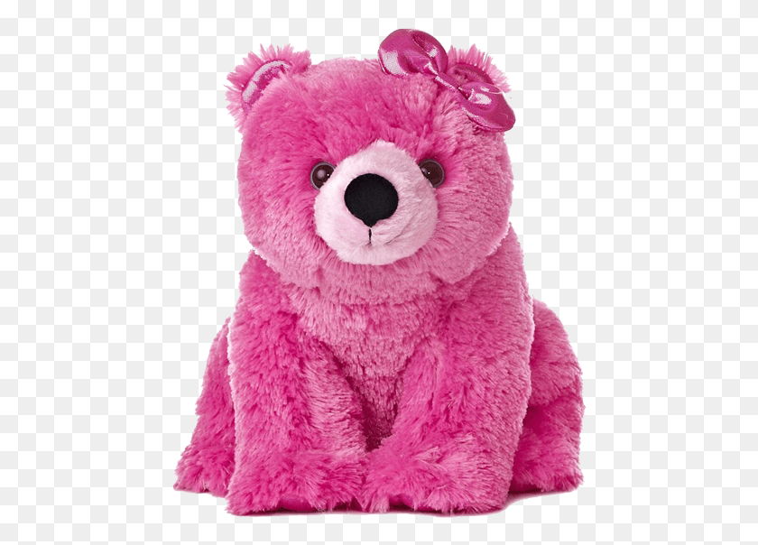 460x544 Stuffed Animal Pink Polar Bear Pink Polar Bear Toy, Teddy Bear, Plush HD PNG Download