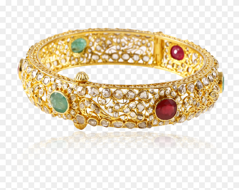 860x670 Stunning Diamond Ethnic Bangle Bangle, Bangles, Jewelry, Accessories HD PNG Download