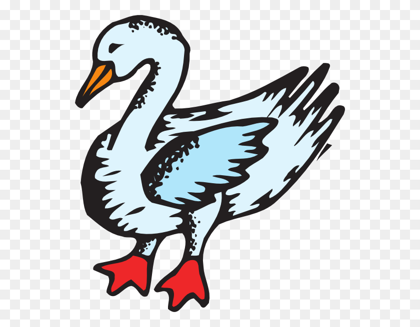 540x595 Stylized Blue Goose Svg Clip Arts 540 X 595 Px, Bird, Animal, Duck HD PNG Download