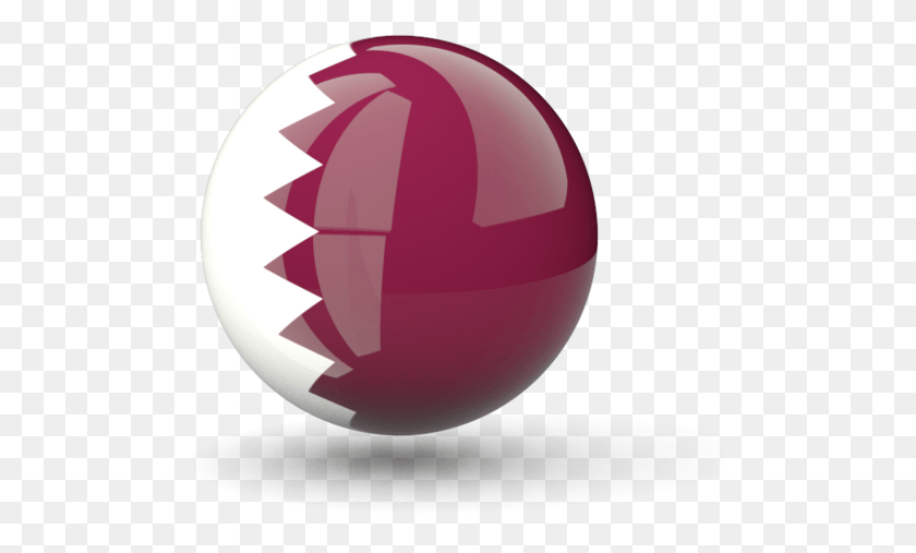 515x447 Stylized Flag Of Qatar Qatar Flag Sphere, Ball, Plant, Balloon HD PNG Download